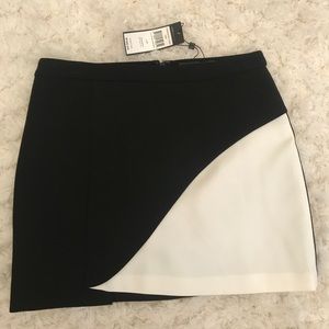 NWT Armani Exchange (A|X) black & white skirt
